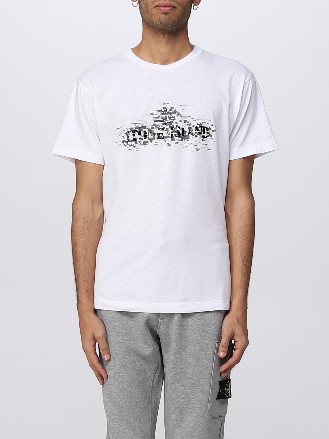 STONE ISLAND CAMISETA: Camiseta hombre Stone Island, Blanco - Img 1