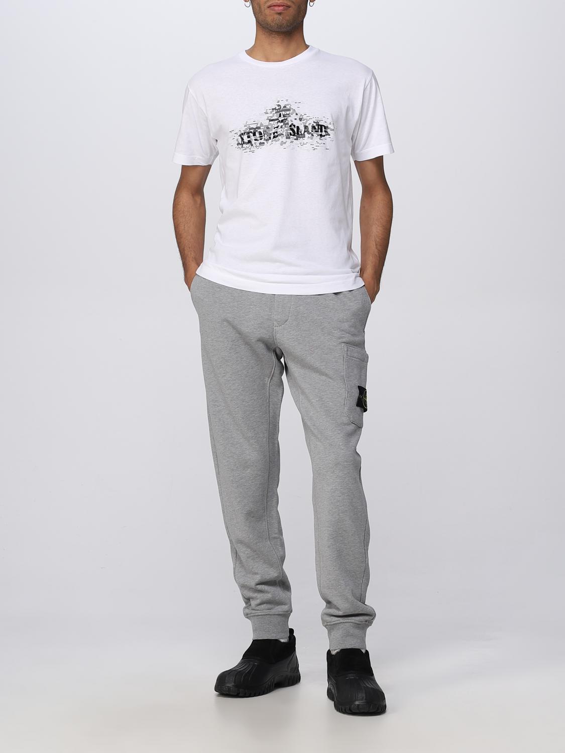 STONE ISLAND CAMISETA: Camiseta hombre Stone Island, Blanco - Img 2