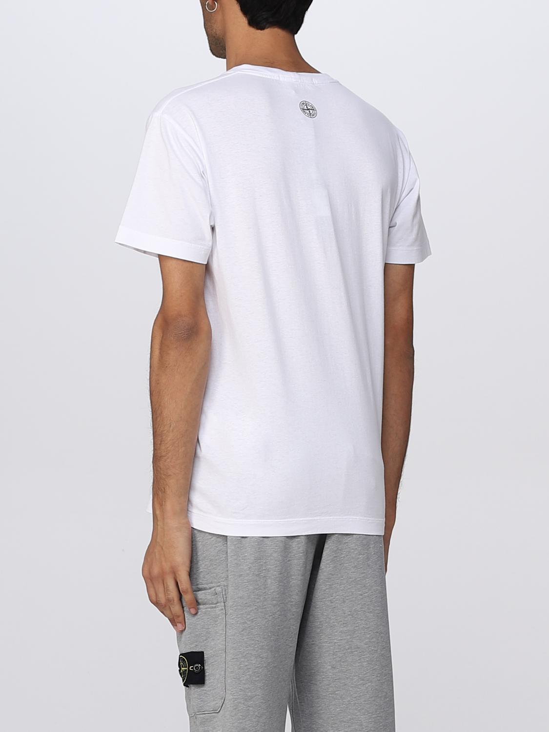 STONE ISLAND CAMISETA: Camiseta hombre Stone Island, Blanco - Img 3