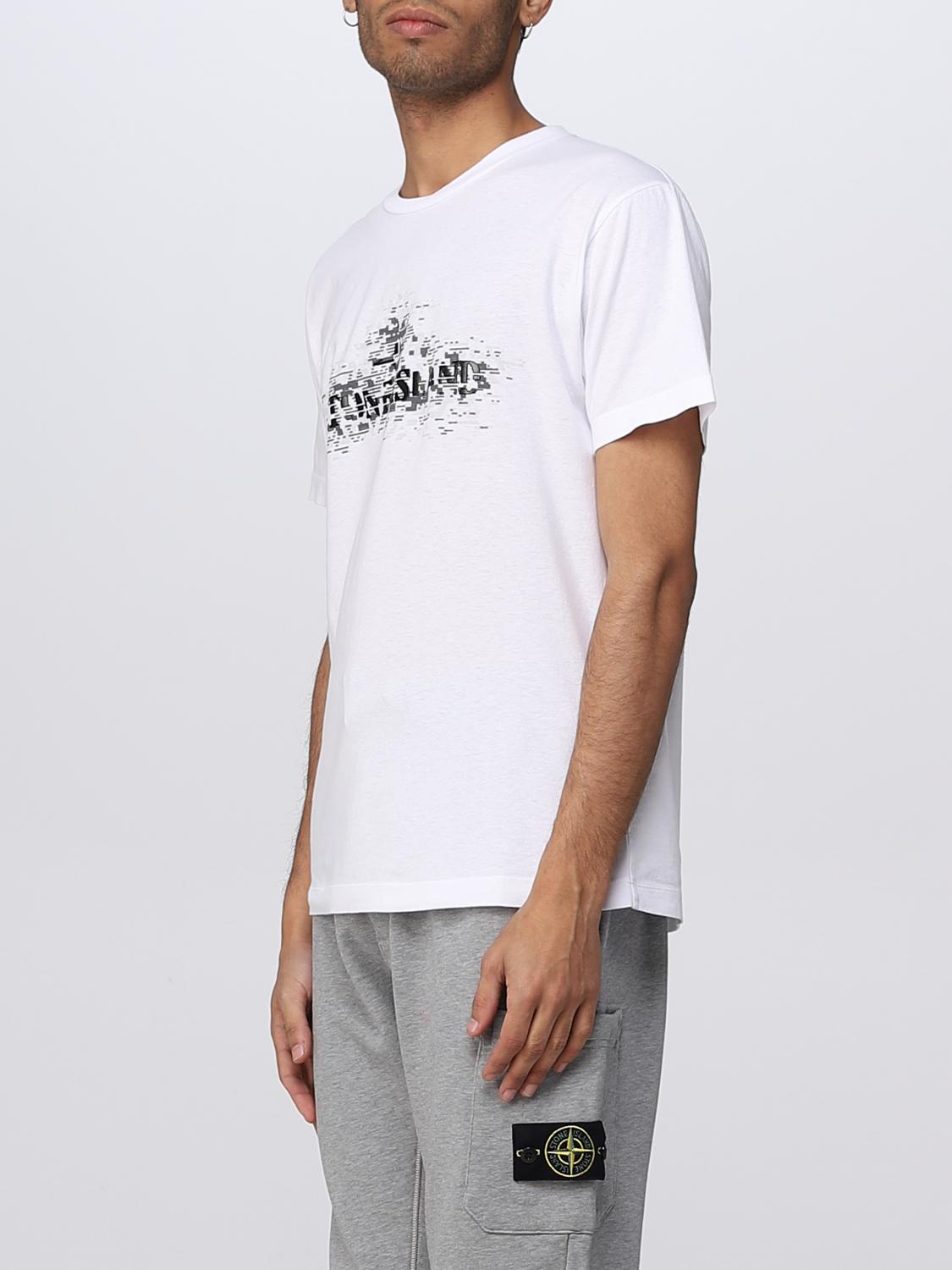STONE ISLAND CAMISETA: Camiseta hombre Stone Island, Blanco - Img 4