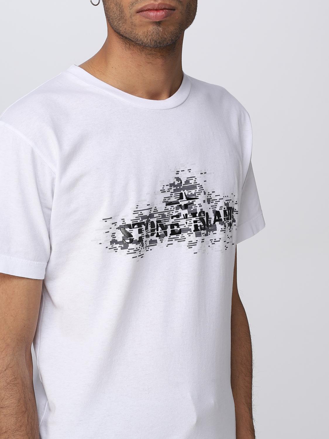 STONE ISLAND CAMISETA: Camiseta hombre Stone Island, Blanco - Img 5