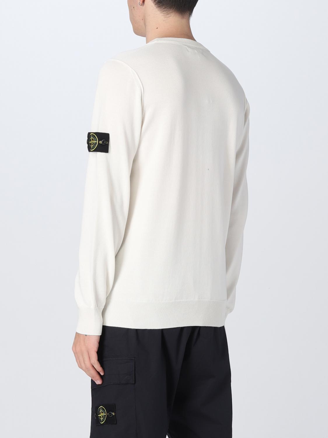 STONE ISLAND PULL: Pull homme Stone Island, Blanc - Img 3
