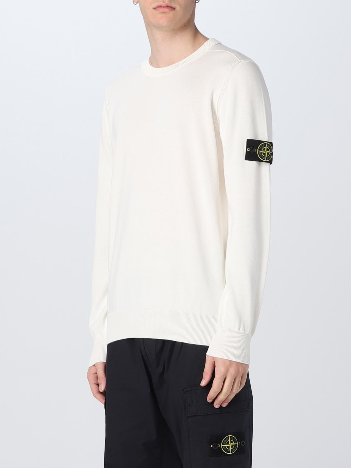 STONE ISLAND PULL: Pull homme Stone Island, Blanc - Img 4