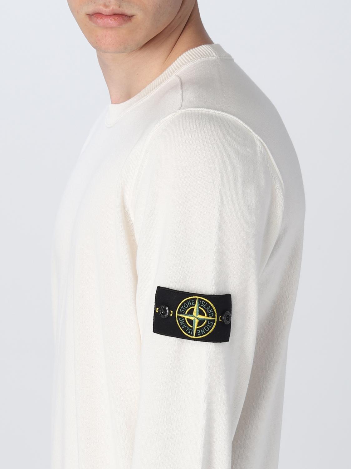 STONE ISLAND PULL: Pull homme Stone Island, Blanc - Img 5