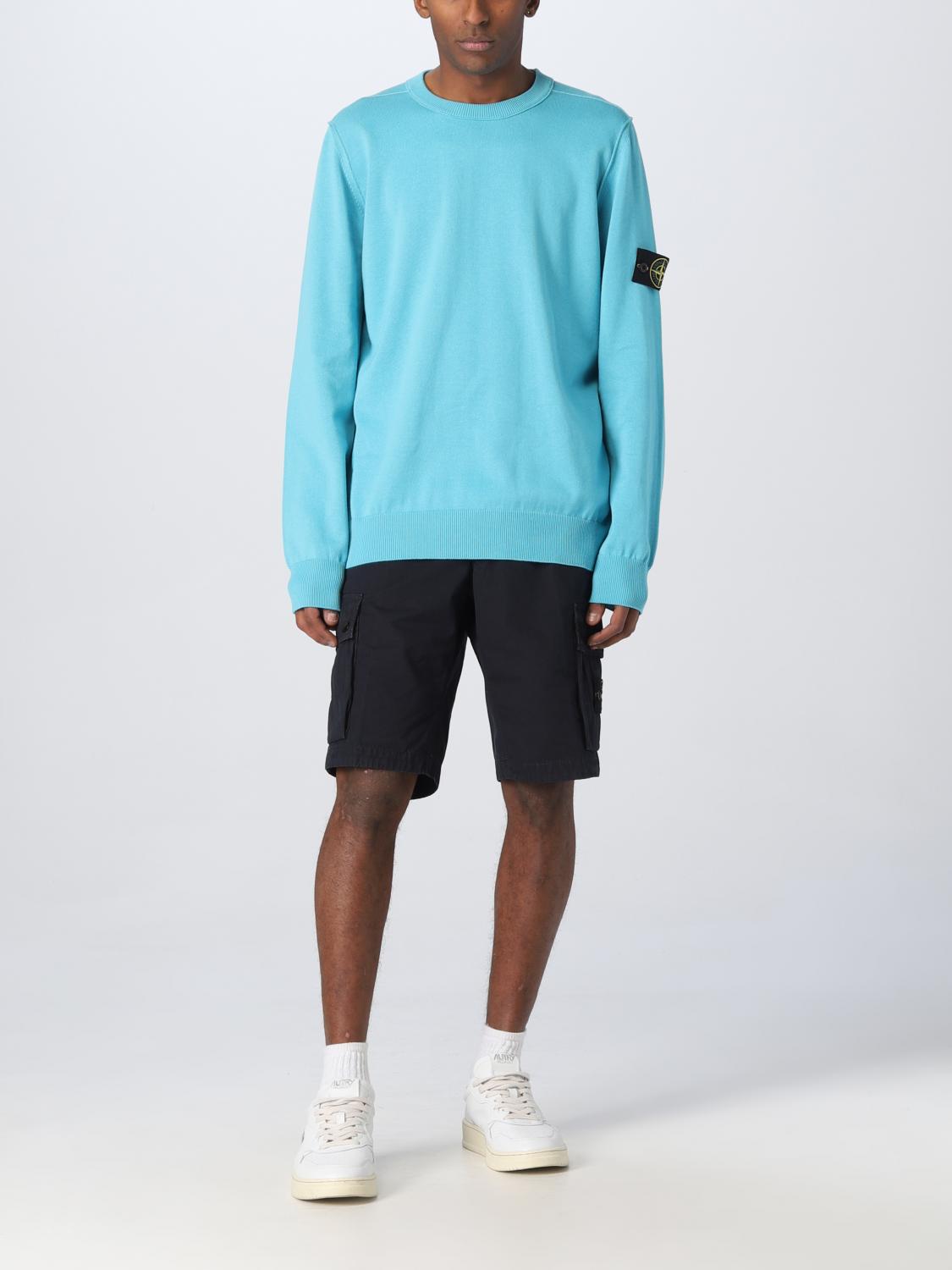 STONE ISLAND PULLOVER: Pullover herren Stone Island, Türkis - Img 2