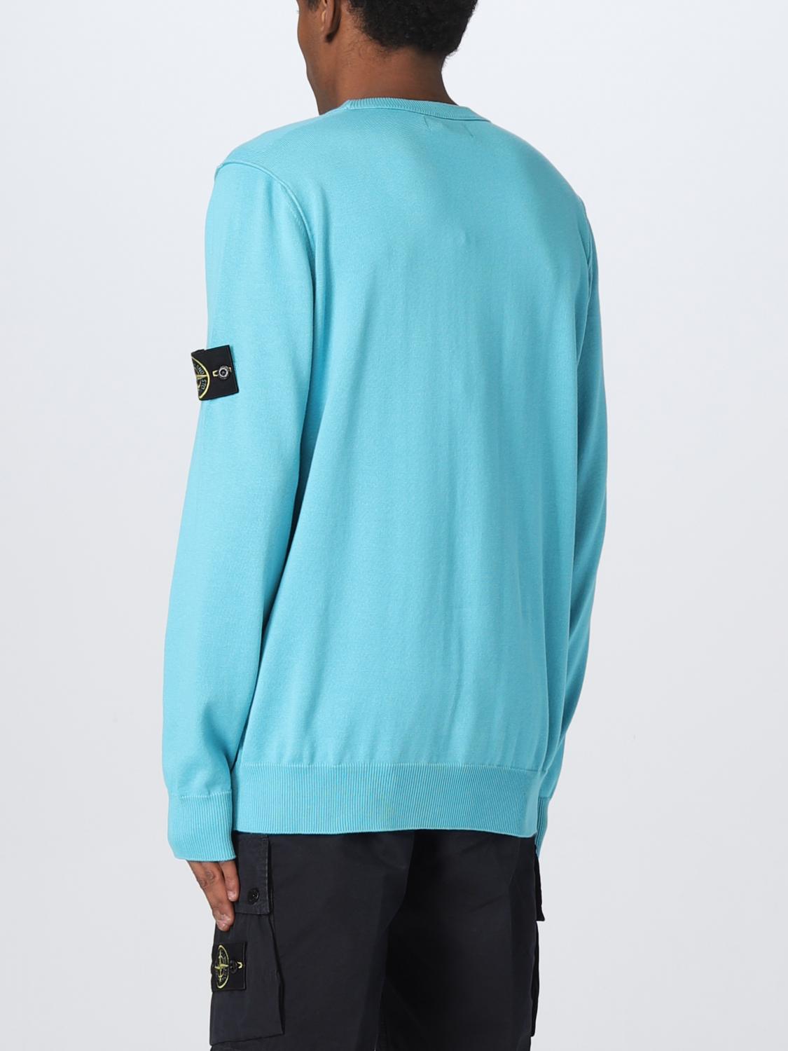STONE ISLAND PULLOVER: Pullover herren Stone Island, Türkis - Img 3