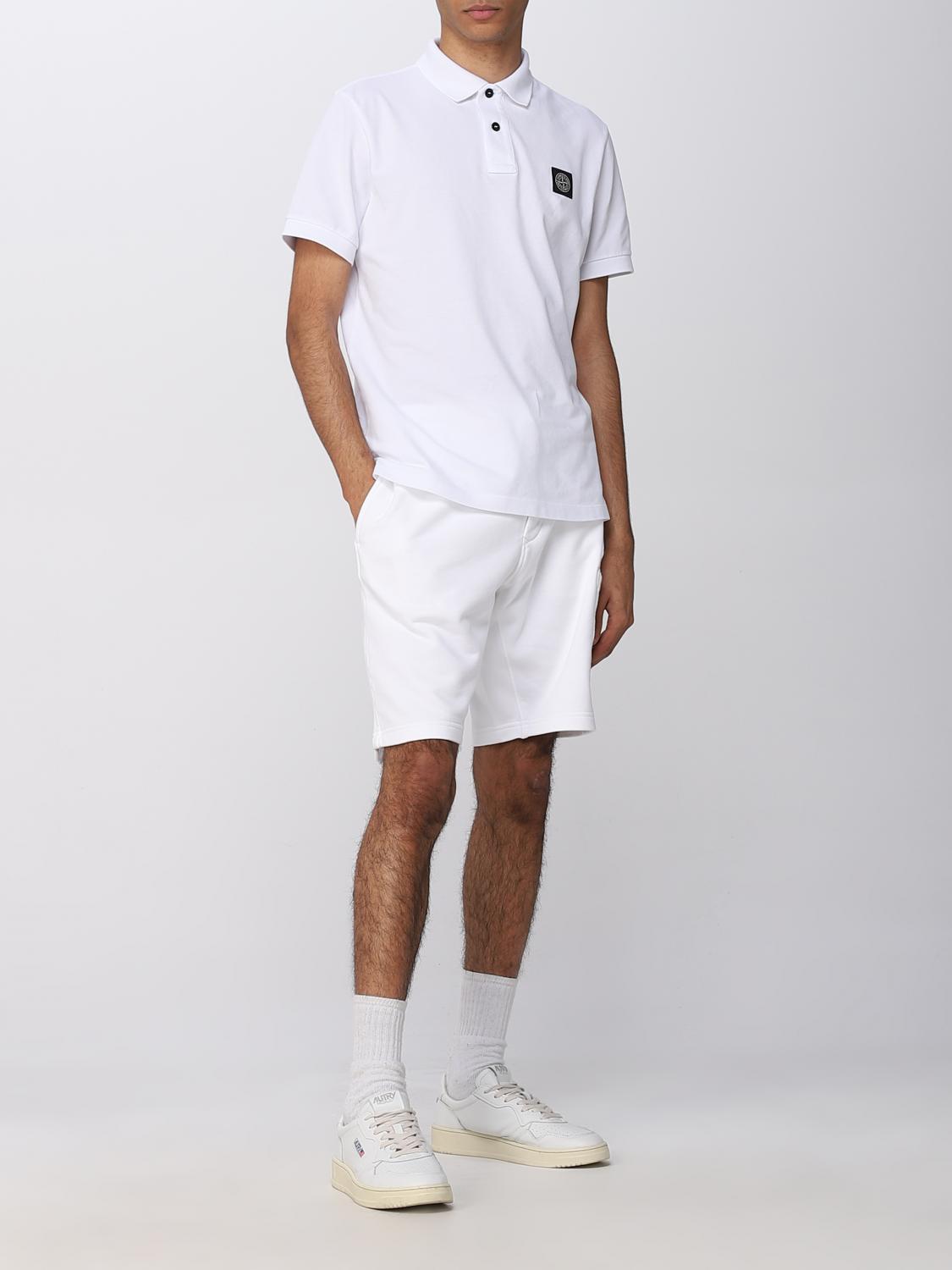 STONE ISLAND POLO: Polo homme Stone Island, Blanc - Img 2
