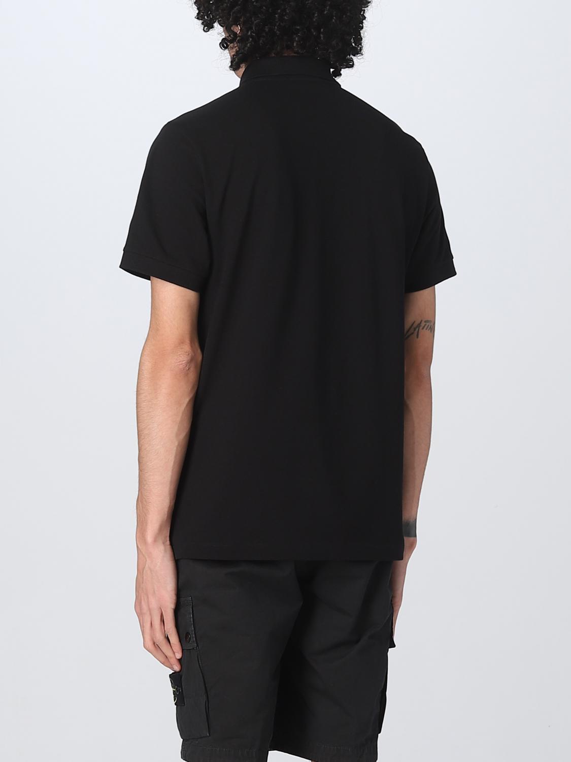 STONE ISLAND POLO: Polo Stone Island in cotone stretch, Nero - Img 3