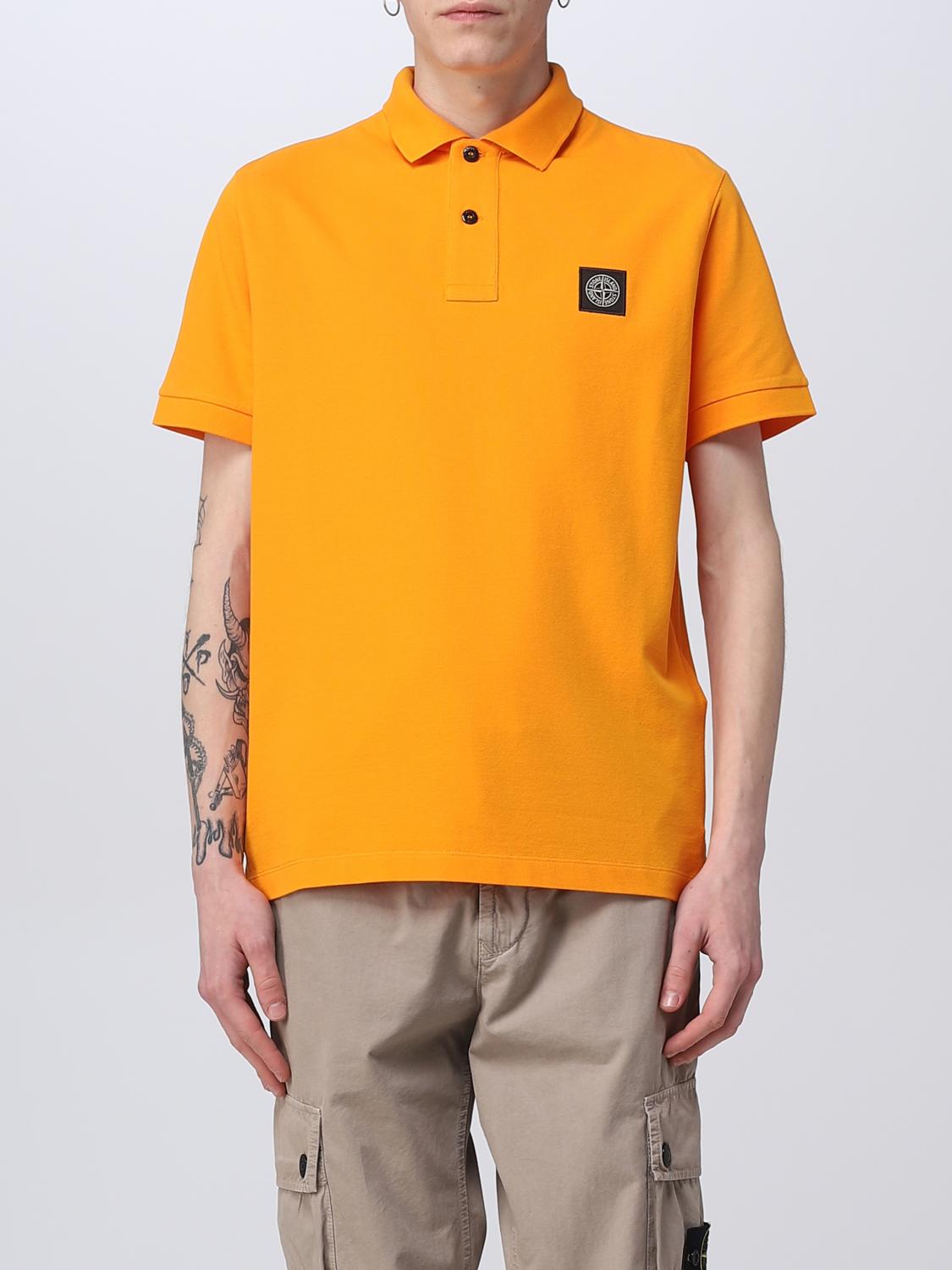 STONE ISLAND POLO: Polo hombre Stone Island, Naranja - Img 1