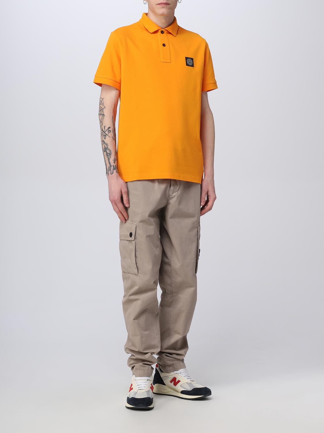 STONE ISLAND POLO: Polo hombre Stone Island, Naranja - Img 2