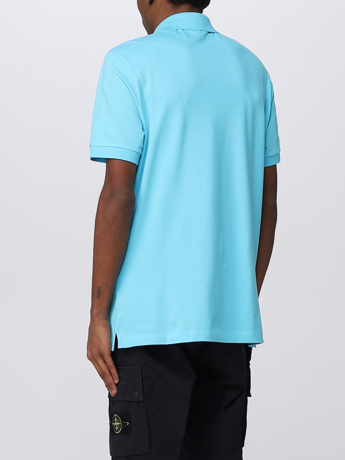 STONE ISLAND POLO: Polo Stone Island in cotone stretch, Turchese - Img 3