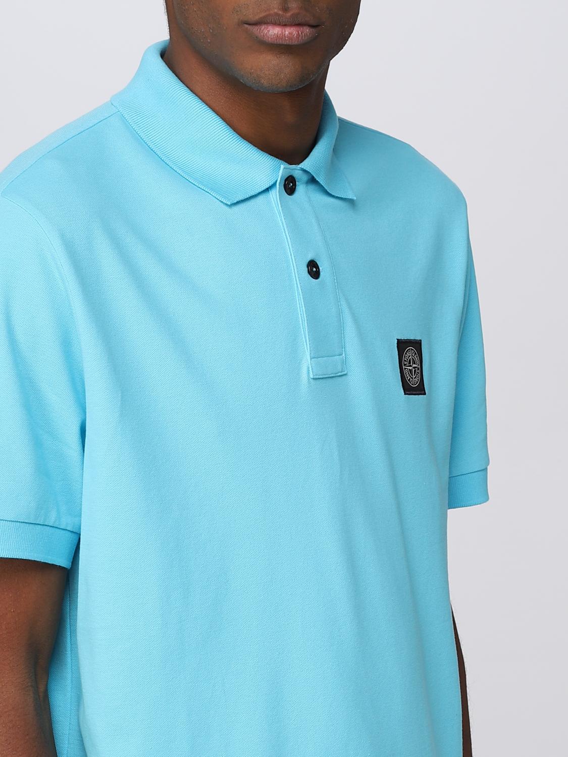 STONE ISLAND POLO: Polo Stone Island in cotone stretch, Turchese - Img 5