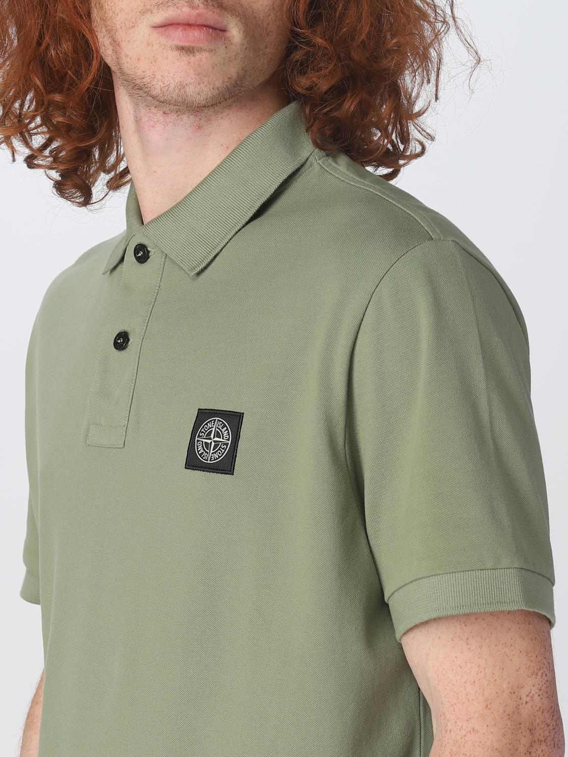 STONE ISLAND POLO: Polo herren Stone Island, Grün - Img 5