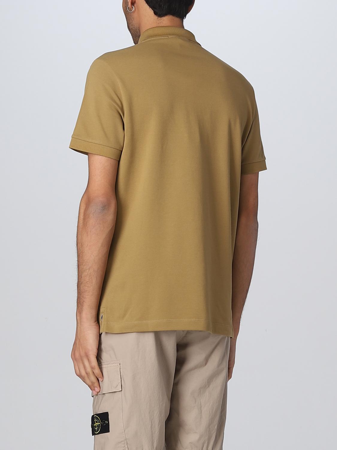STONE ISLAND POLO: Polo Stone Island in cotone stretch, Beige - Img 3