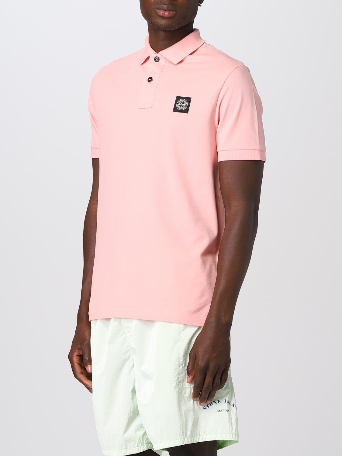 STONE ISLAND POLO: Polo herren Stone Island, Peach - Img 4