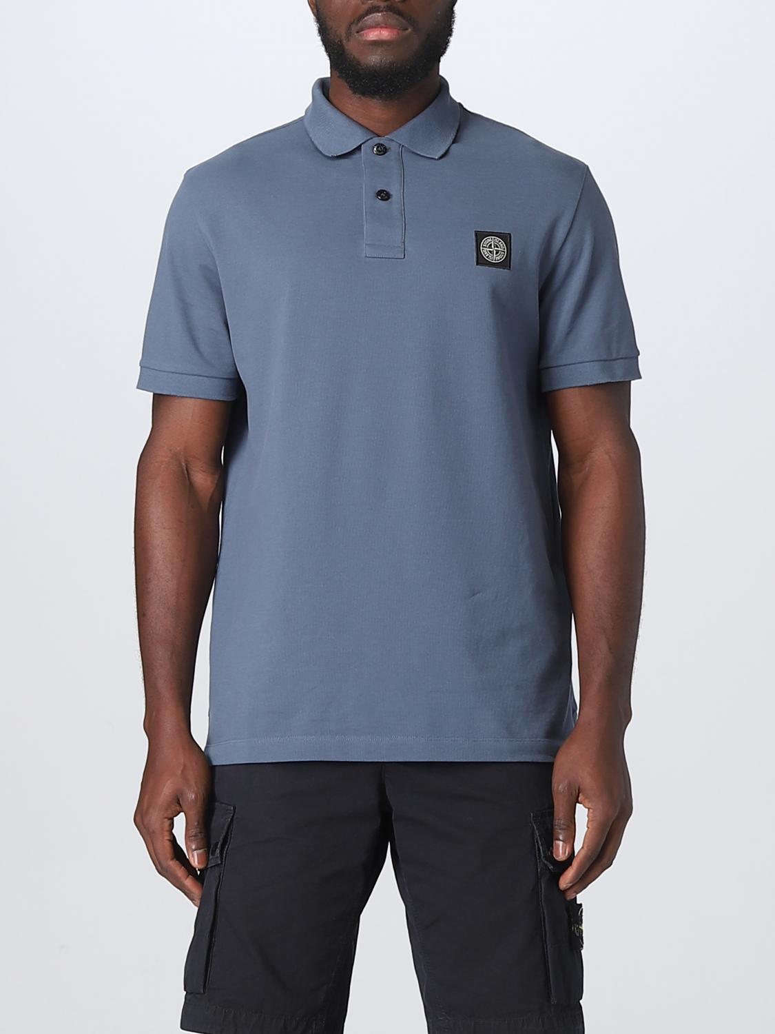 STONE ISLAND POLO: Polo Stone Island in cotone stretch, Avion - Img 1