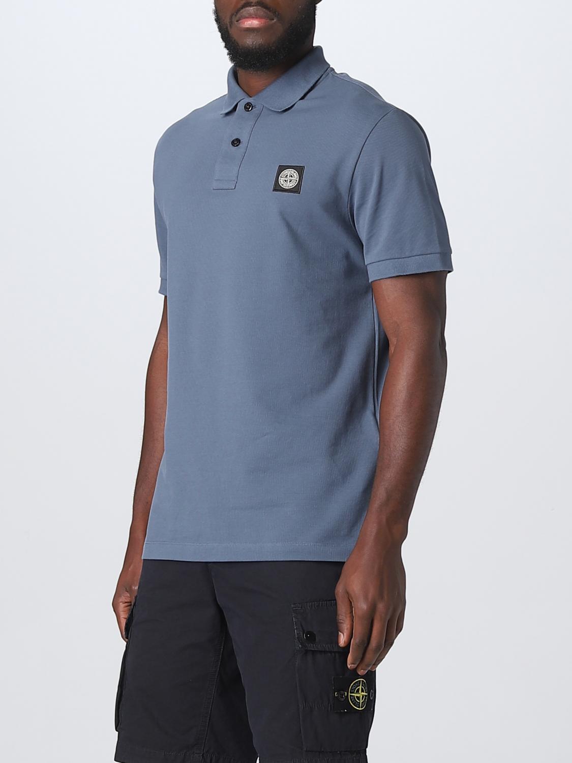 STONE ISLAND POLO: Polo Stone Island in cotone stretch, Avion - Img 4