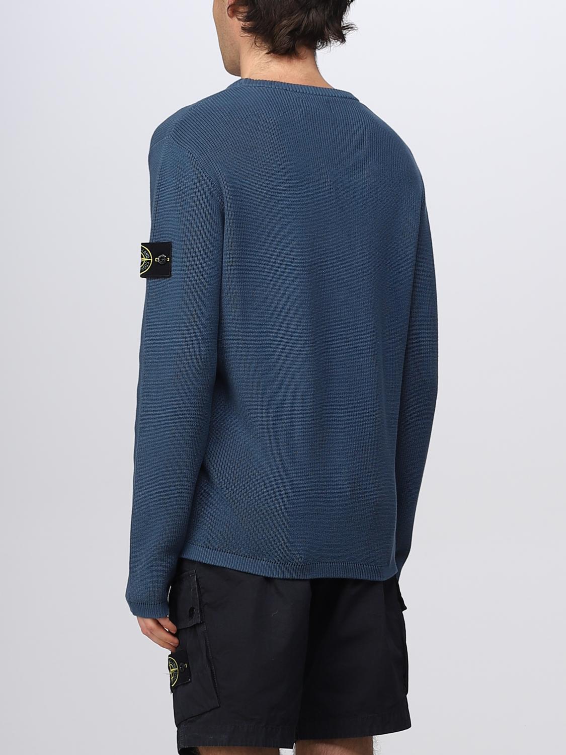 STONE ISLAND PULLOVER: Pullover herren Stone Island, Hellblau - Img 3