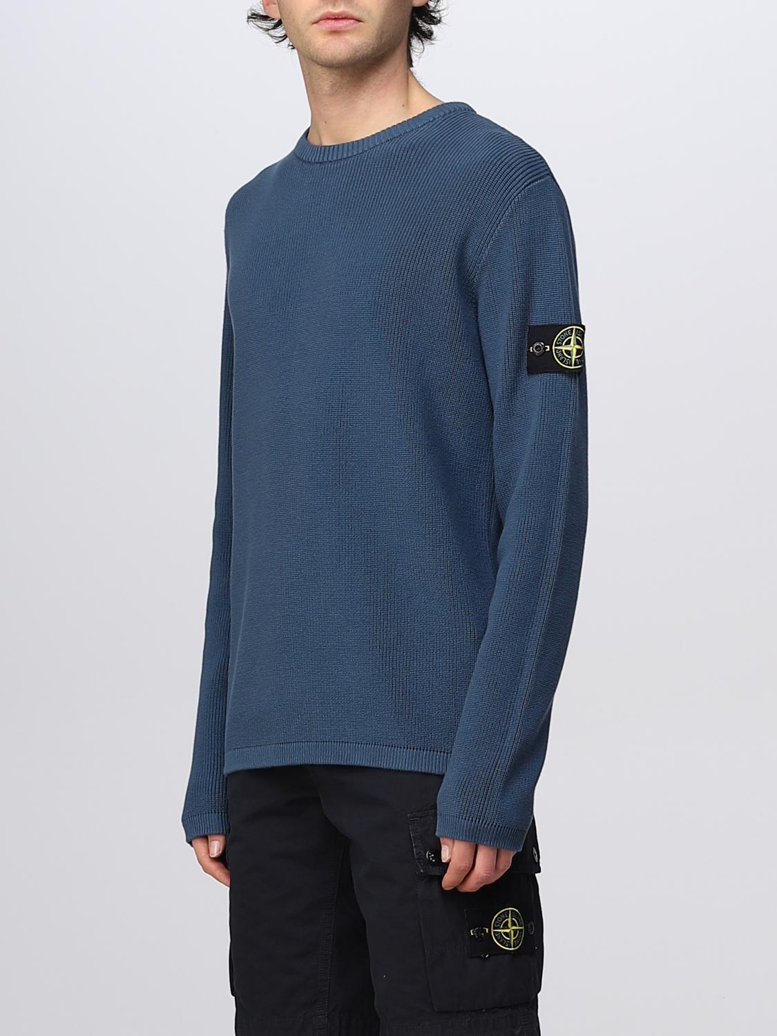 STONE ISLAND PULLOVER: Pullover herren Stone Island, Hellblau - Img 4