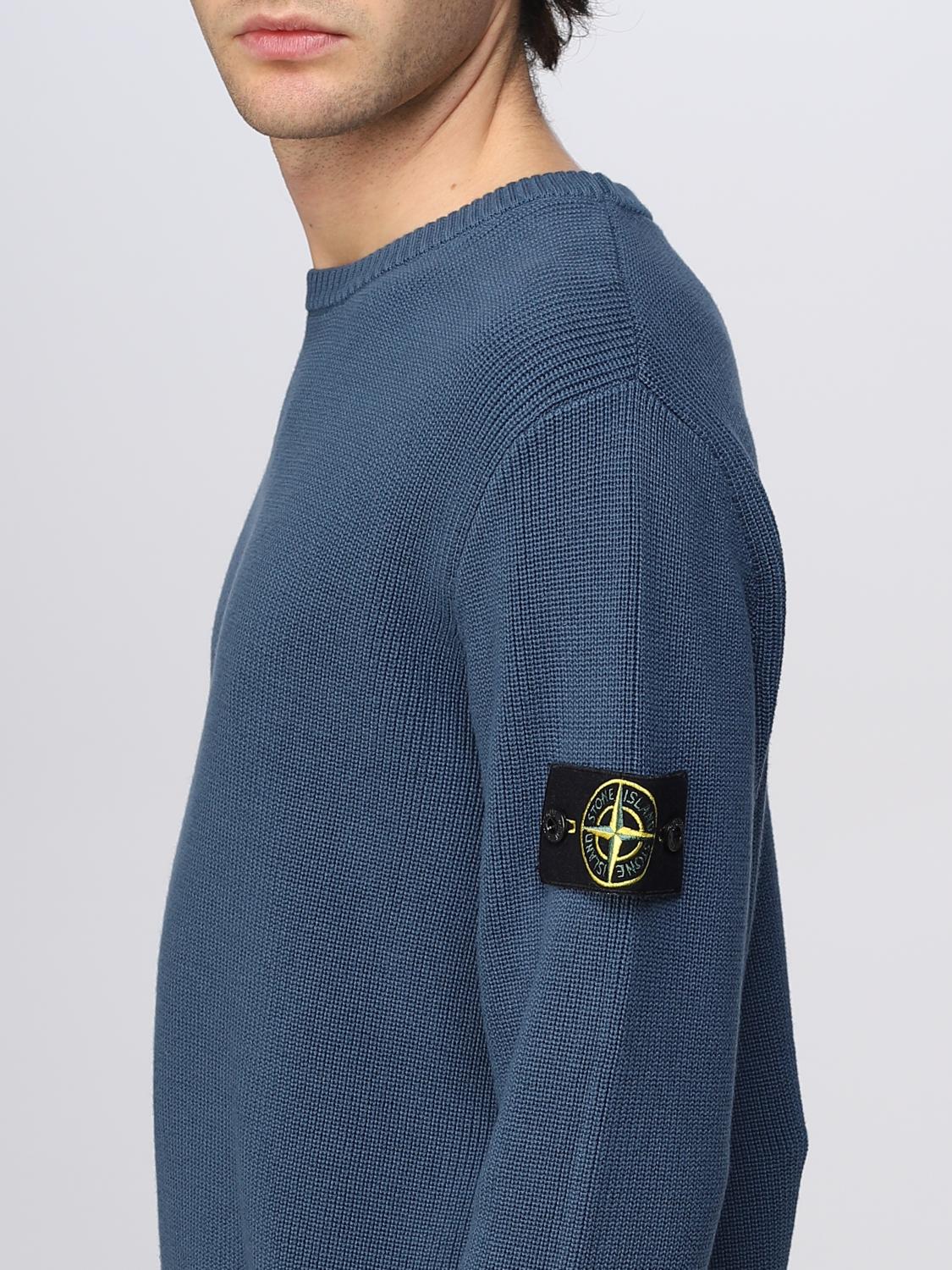 STONE ISLAND PULLOVER: Pullover herren Stone Island, Hellblau - Img 5