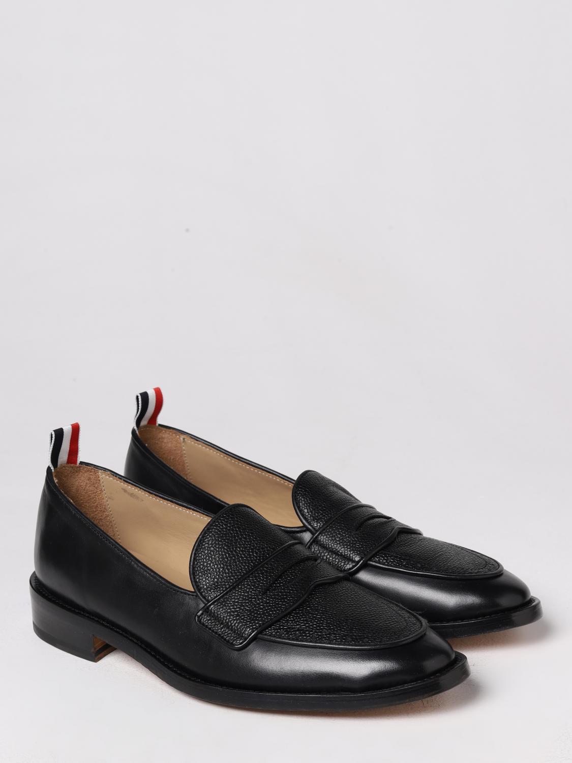 THOM BROWNE LOAFERS: Thom Browne moccasin in leather, Black - Img 2