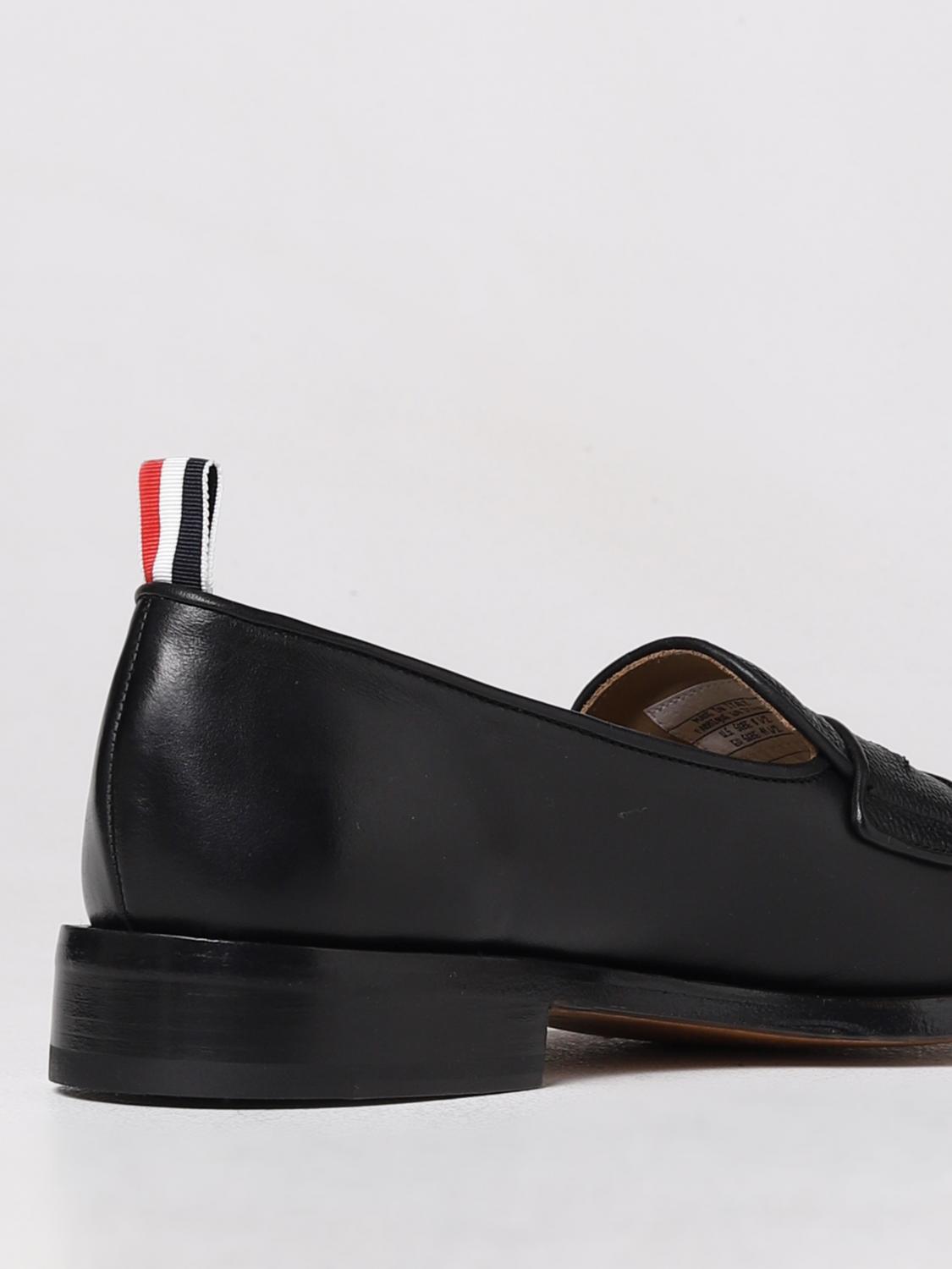 THOM BROWNE LOAFERS: Thom Browne moccasin in leather, Black - Img 3