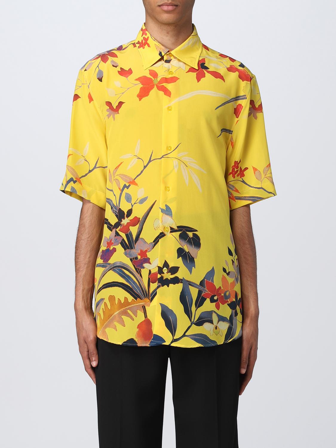 ETRO CAMICIA: Camicia Etro in seta, Giallo - Img 1