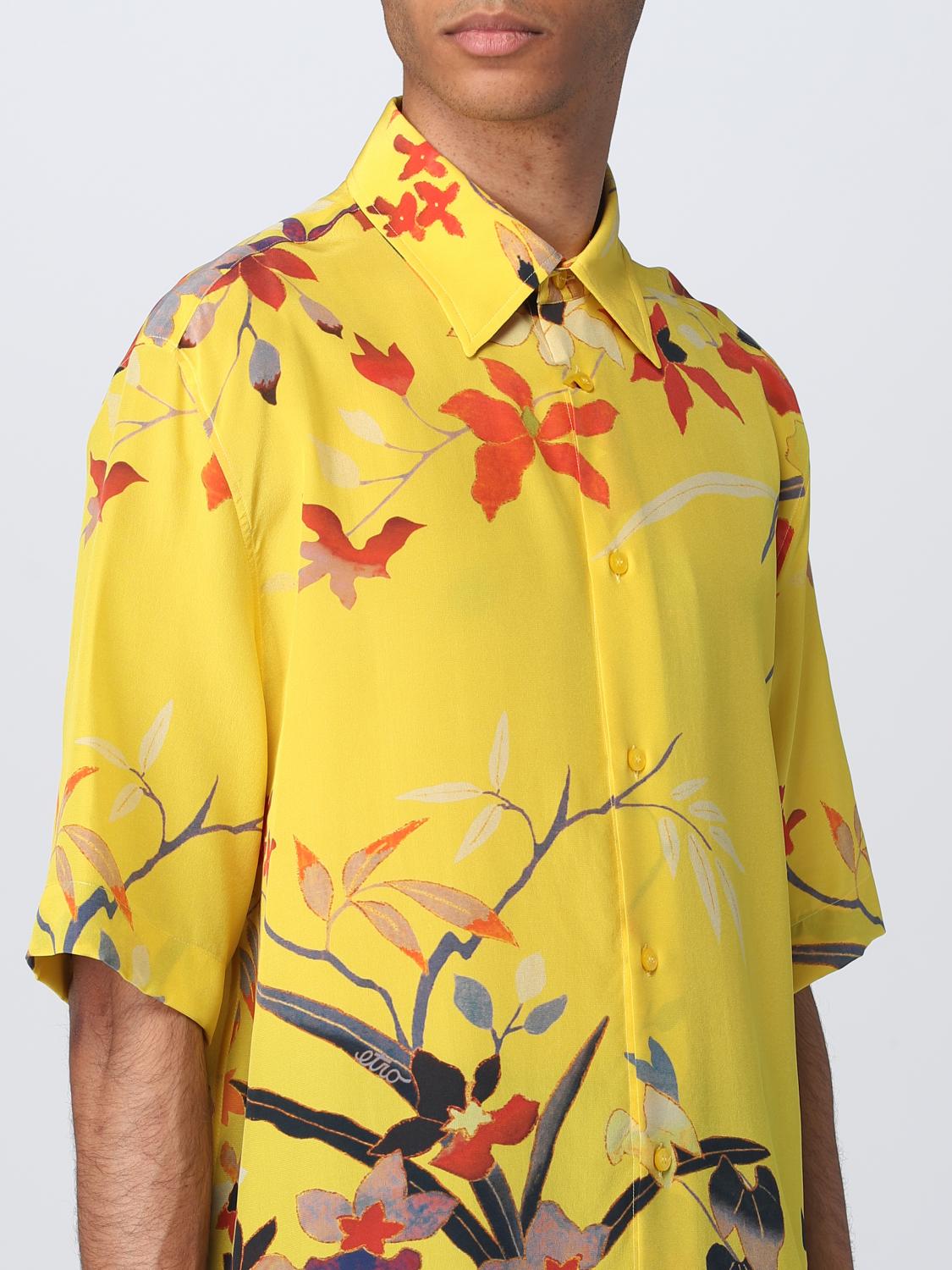 ETRO CAMICIA: Camicia Etro in seta, Giallo - Img 5