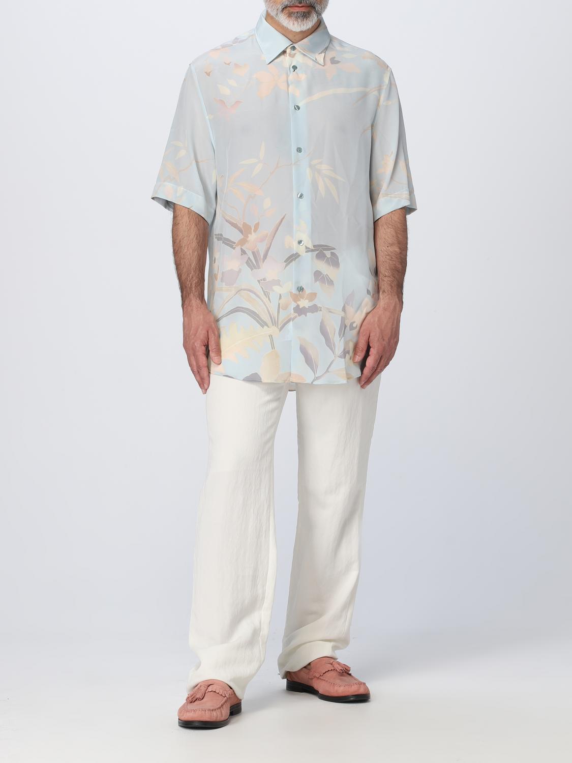 ETRO CAMICIA: Camicia Etro in seta, Azzurro - Img 2