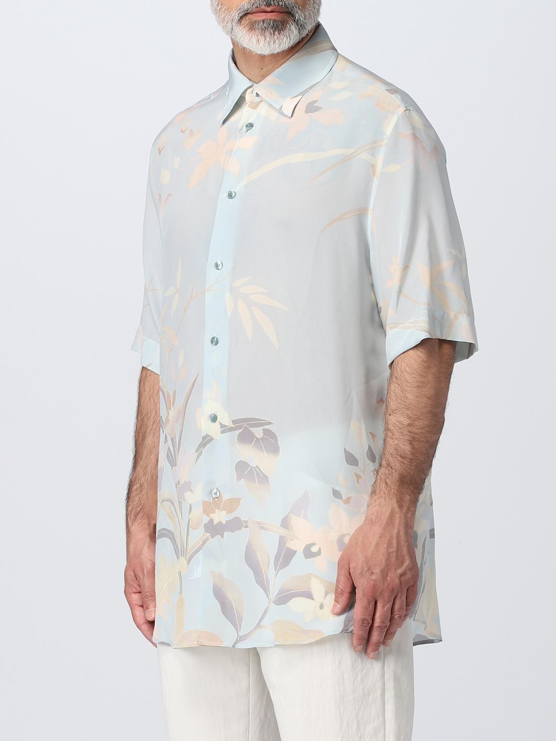 ETRO CAMICIA: Camicia Etro in seta, Azzurro - Img 4