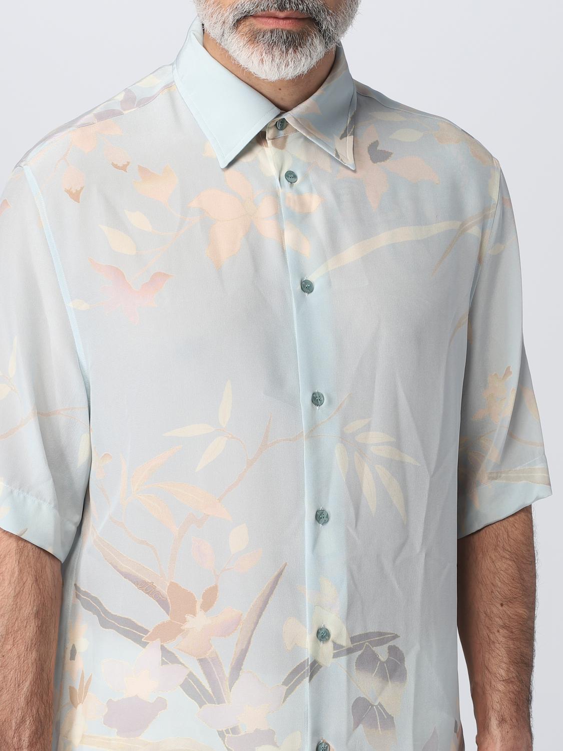 ETRO CAMICIA: Camicia Etro in seta, Azzurro - Img 5