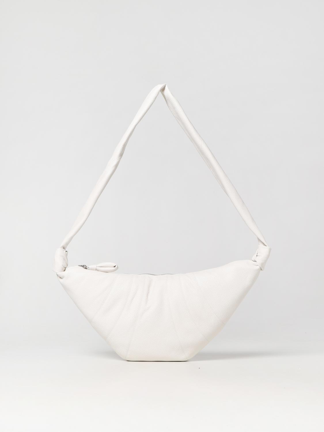 LEMAIRE BORSA A SPALLA: Borsa Croissant Lemaire in pelle a micro grana, Fantasia - Img 1