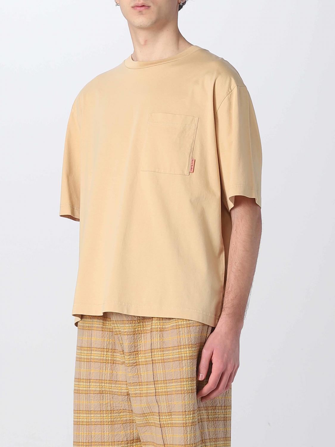 ACNE STUDIOS CAMISETA: Camiseta hombre Acne Studios, Camello - Img 4