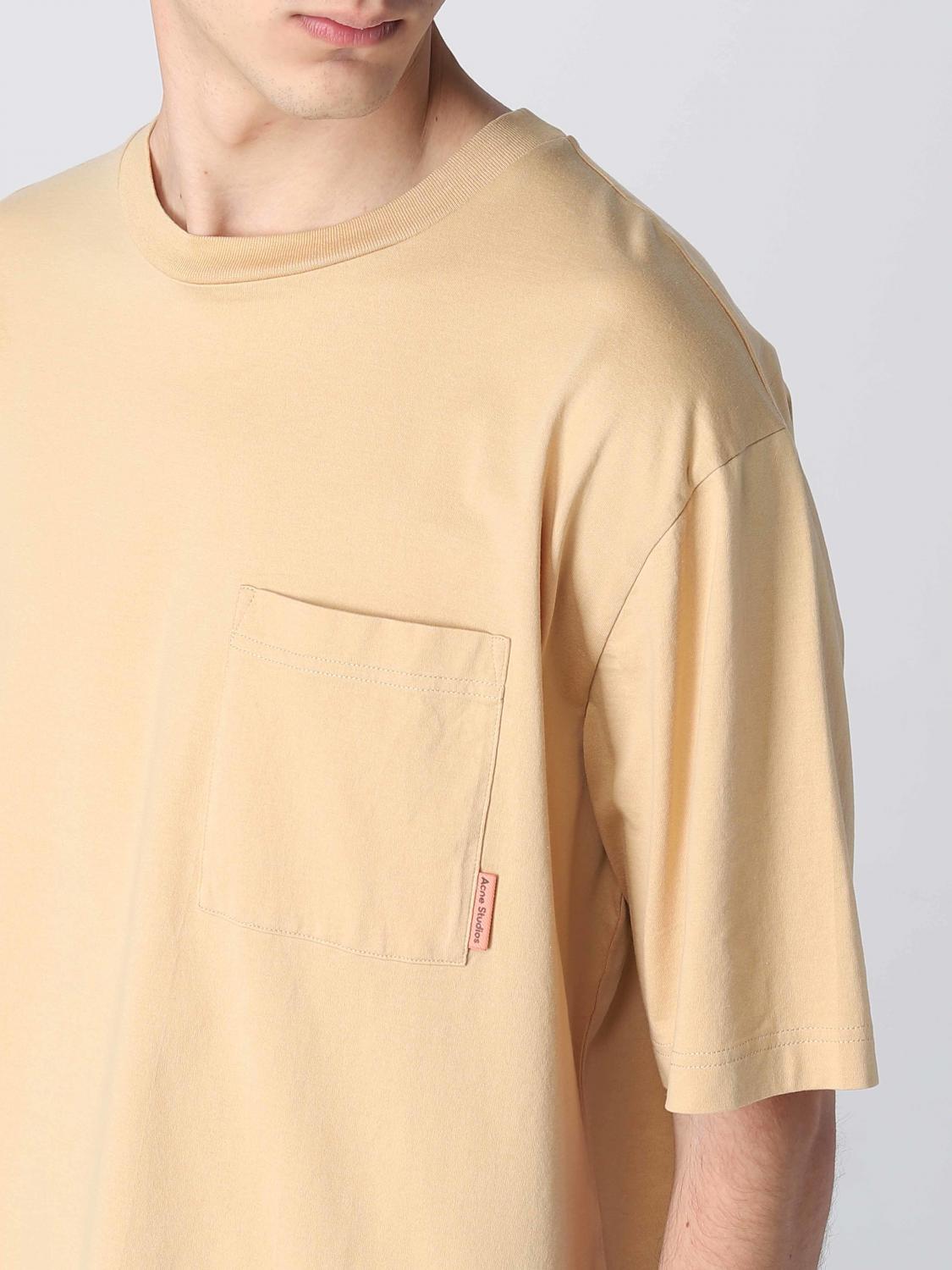 ACNE STUDIOS CAMISETA: Camiseta hombre Acne Studios, Camello - Img 5