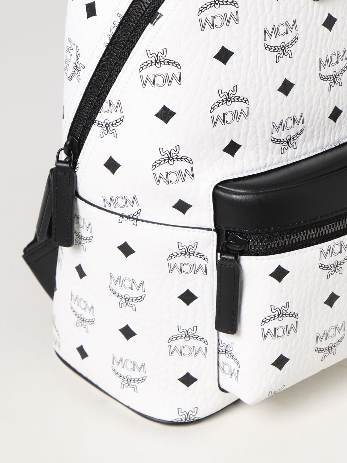 MCM SAC À DOS: Sac à dos homme Mcm, Blanc - Img 3