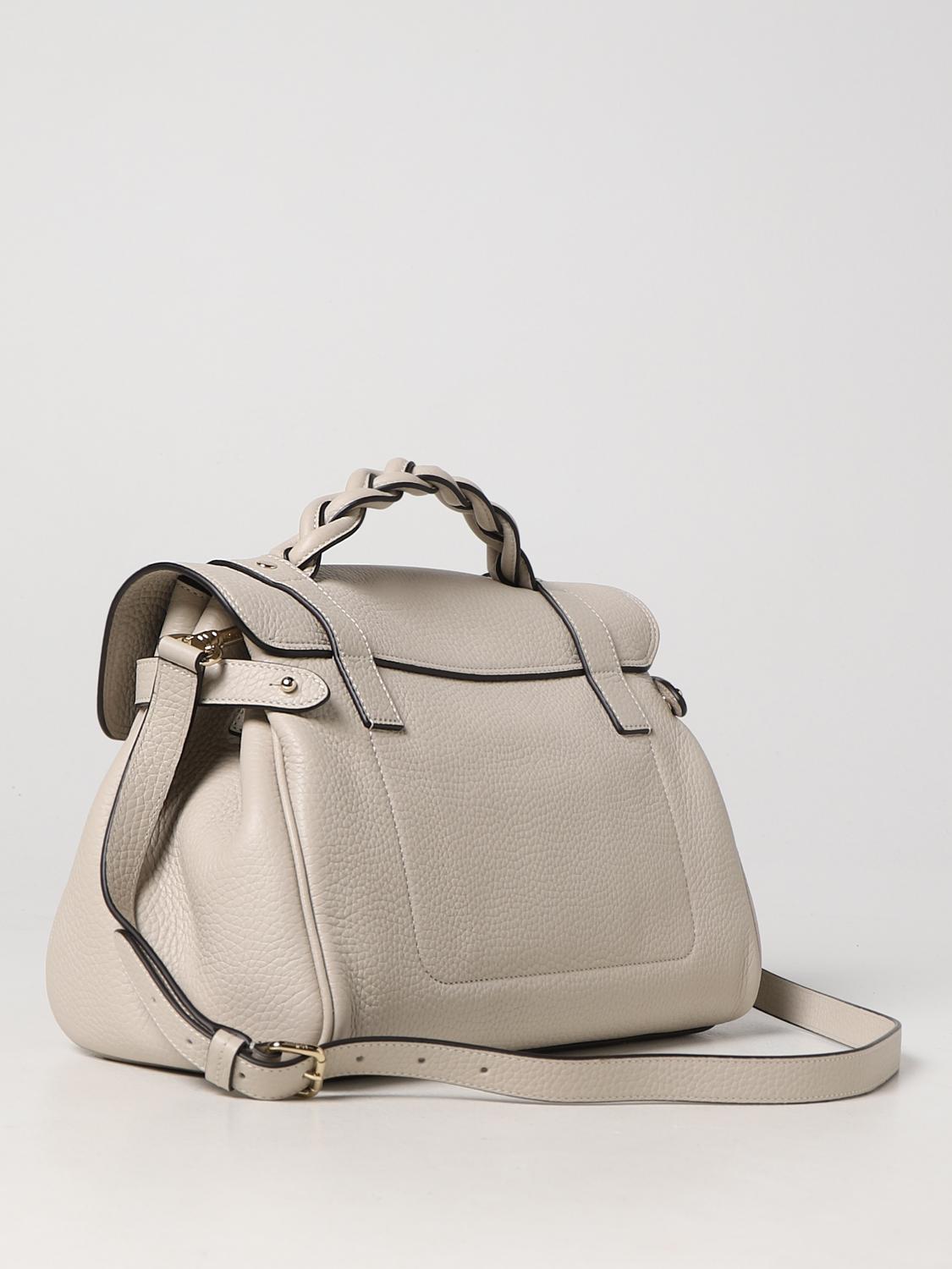 MULBERRY BORSA A MANO: Borsa Alexa Mulberry in pelle martellata, Crema - Img 2