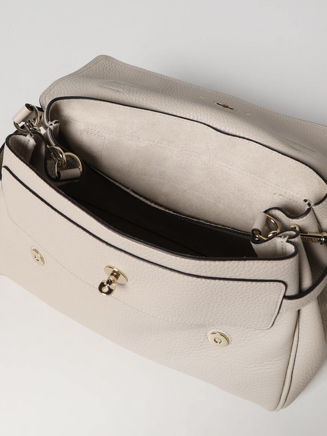 MULBERRY BORSA A MANO: Borsa Alexa Mulberry in pelle martellata, Crema - Img 4