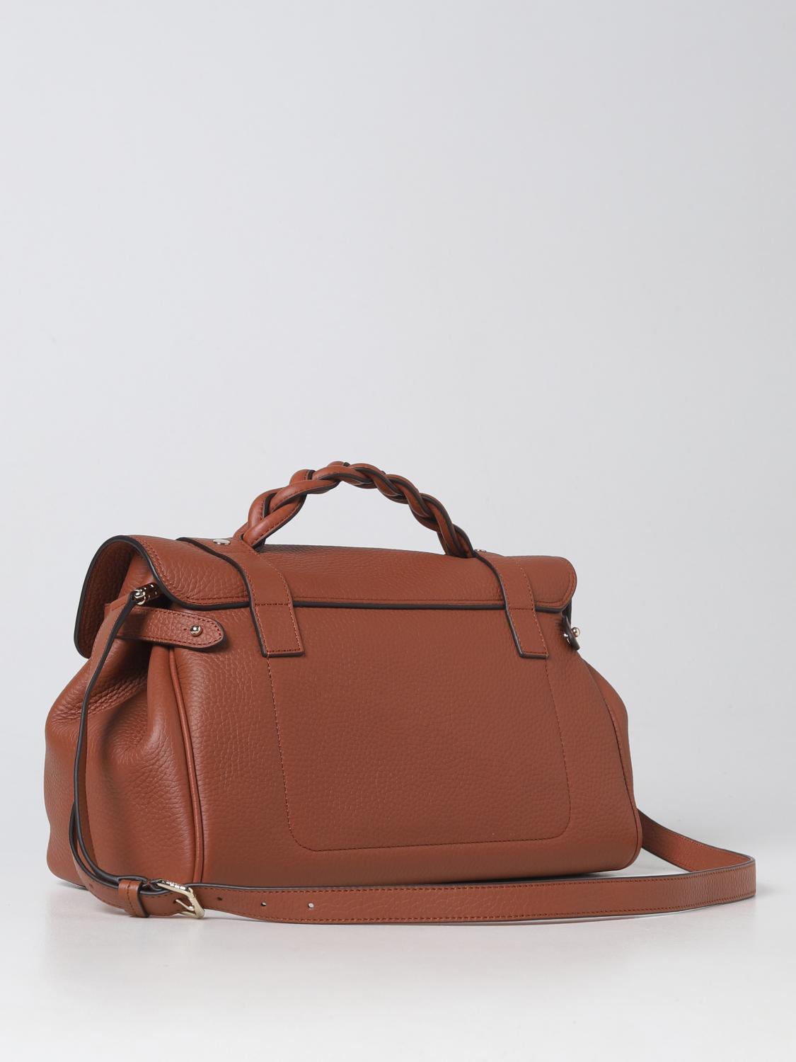 MULBERRY BORSA A MANO: Borsa Alexa Mulberry in pelle martellata, Nocciola - Img 2