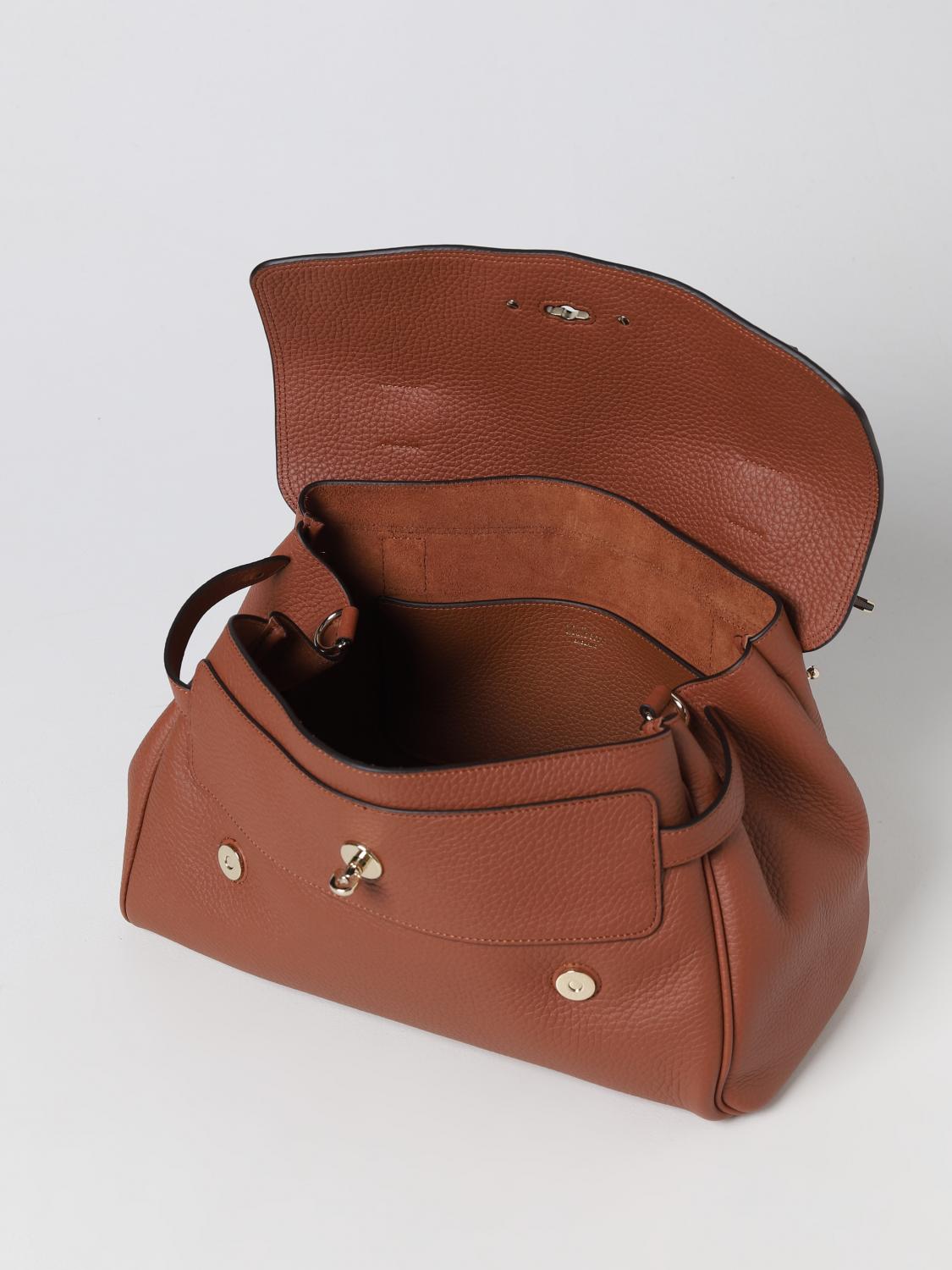 MULBERRY BORSA A MANO: Borsa Alexa Mulberry in pelle martellata, Nocciola - Img 3