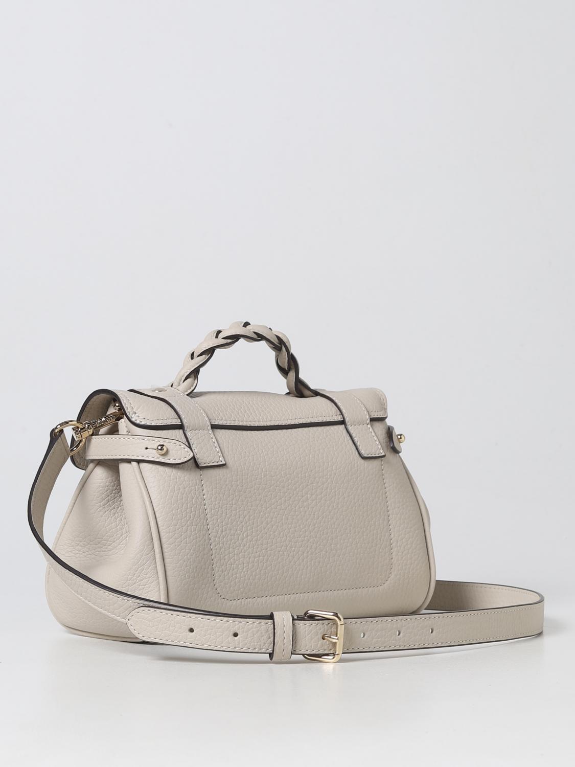 MULBERRY BORSA MINI: Borsa Alexa Mulberry in pelle martellata, Crema - Img 2