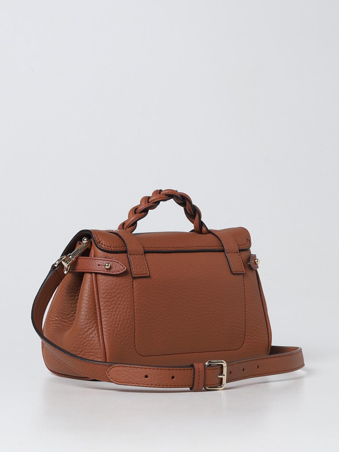 MULBERRY BORSA MINI: Borsa Alexa Mulberry in pelle martellata, Nocciola - Img 2