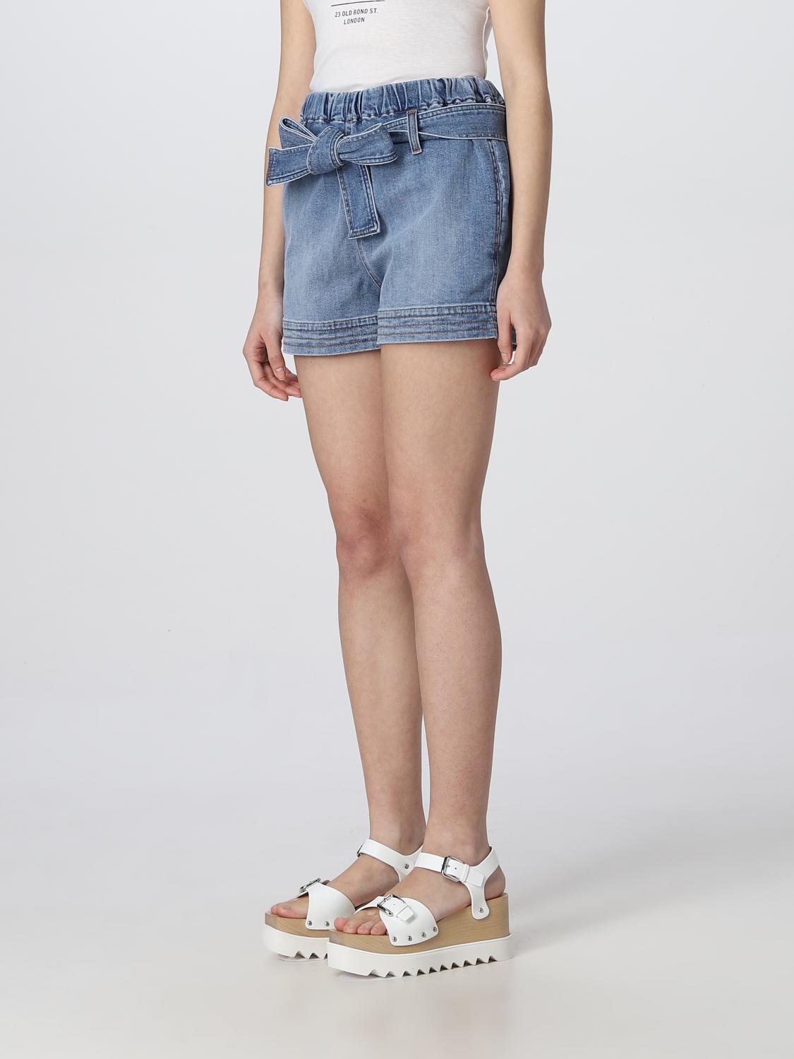 STELLA MCCARTNEY PANTALONCINI: Pantaloncino Stella McCartney in denim di cotone , Denim - Img 4