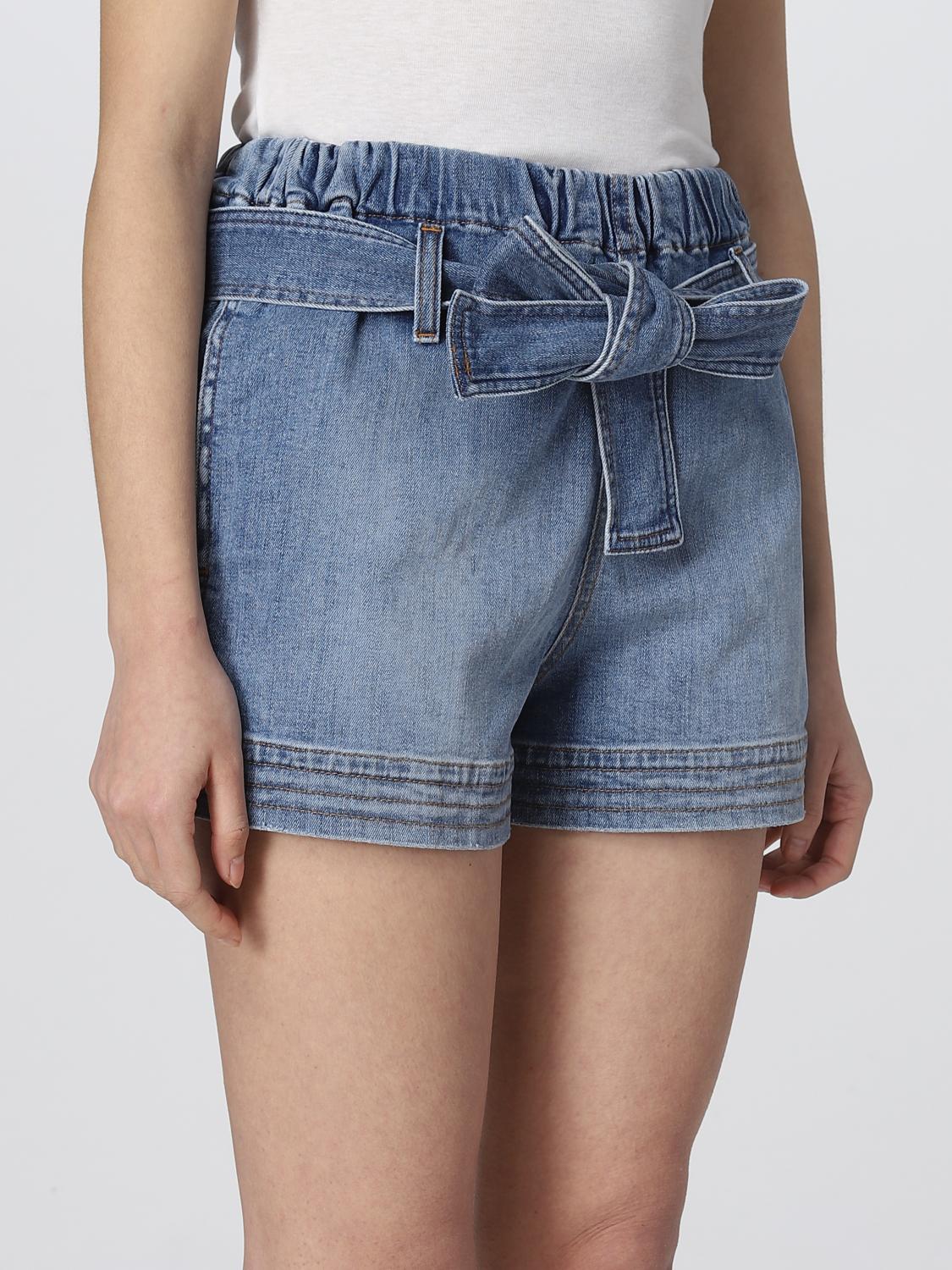 STELLA MCCARTNEY PANTALONCINI: Pantaloncino Stella McCartney in denim di cotone , Denim - Img 5