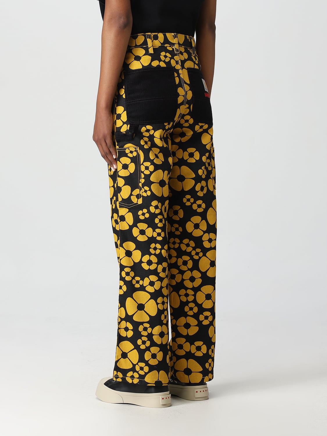 Marni Carhartt WIP x pants in printed cotton - Yellow