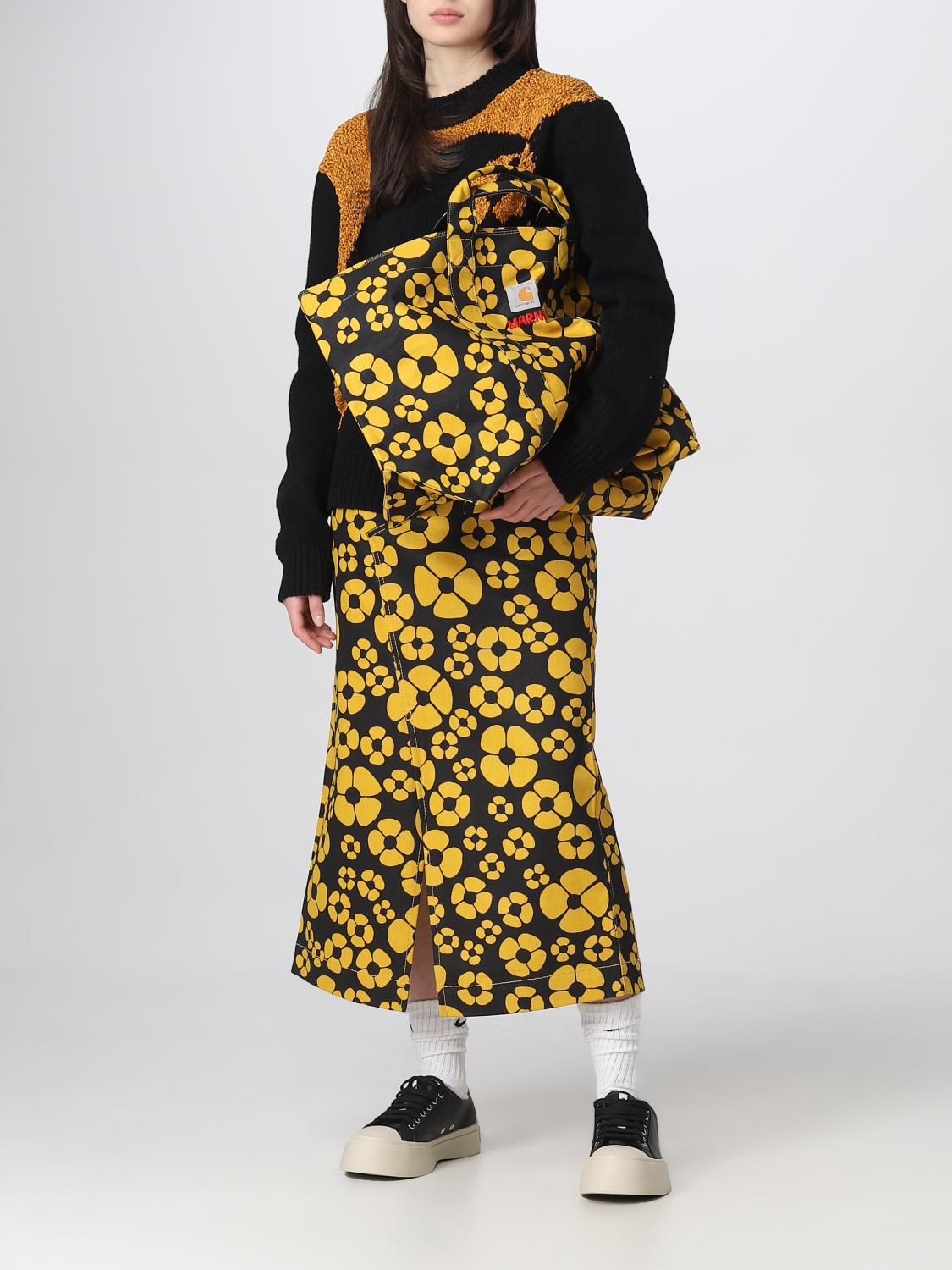 Marni Carhartt Wip x bag in organic cotton with floral print