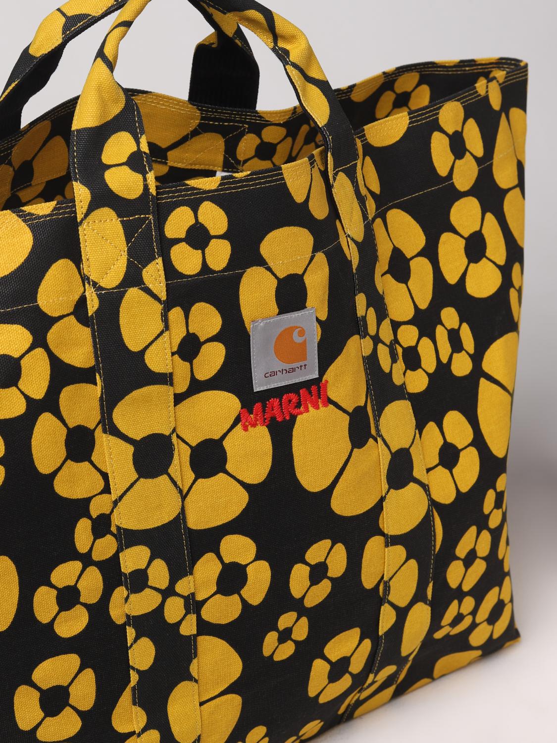 Marni Carhartt Wip x bag in organic cotton with floral print