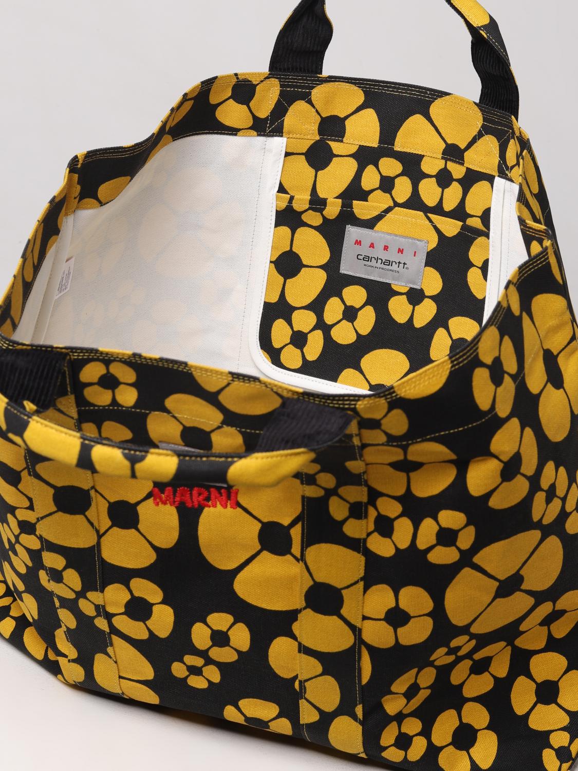 Marni Carhartt Wip x bag in organic cotton with floral print