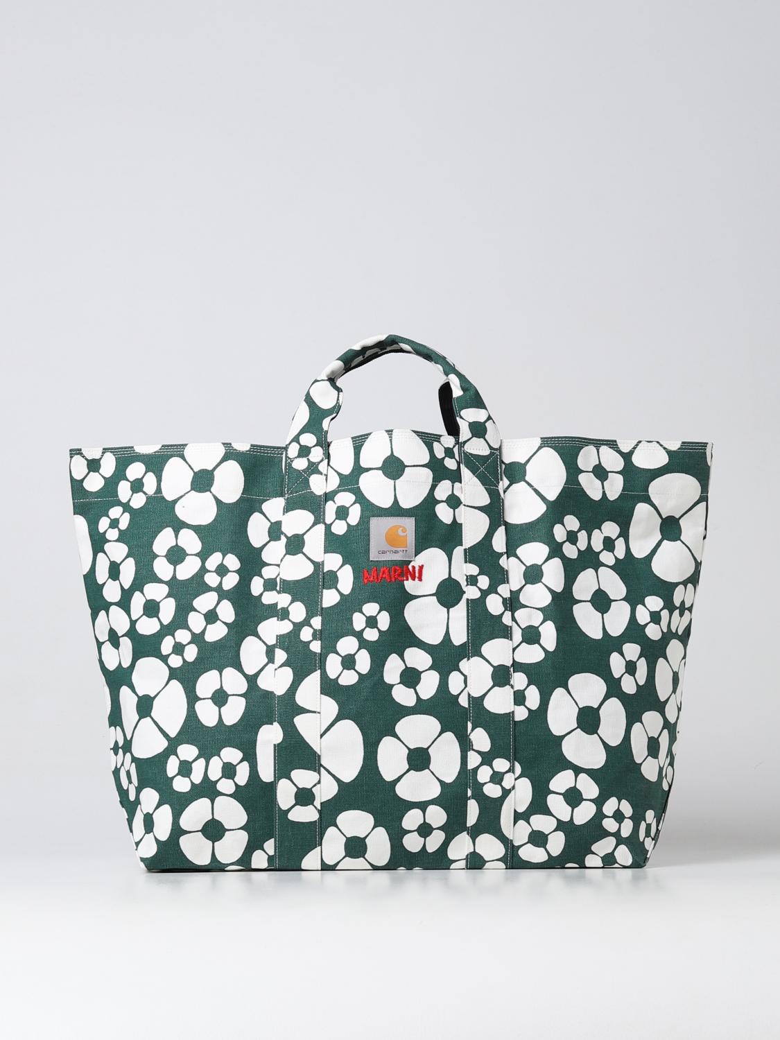 Marni Carhartt Wip x bag in organic cotton with floral print