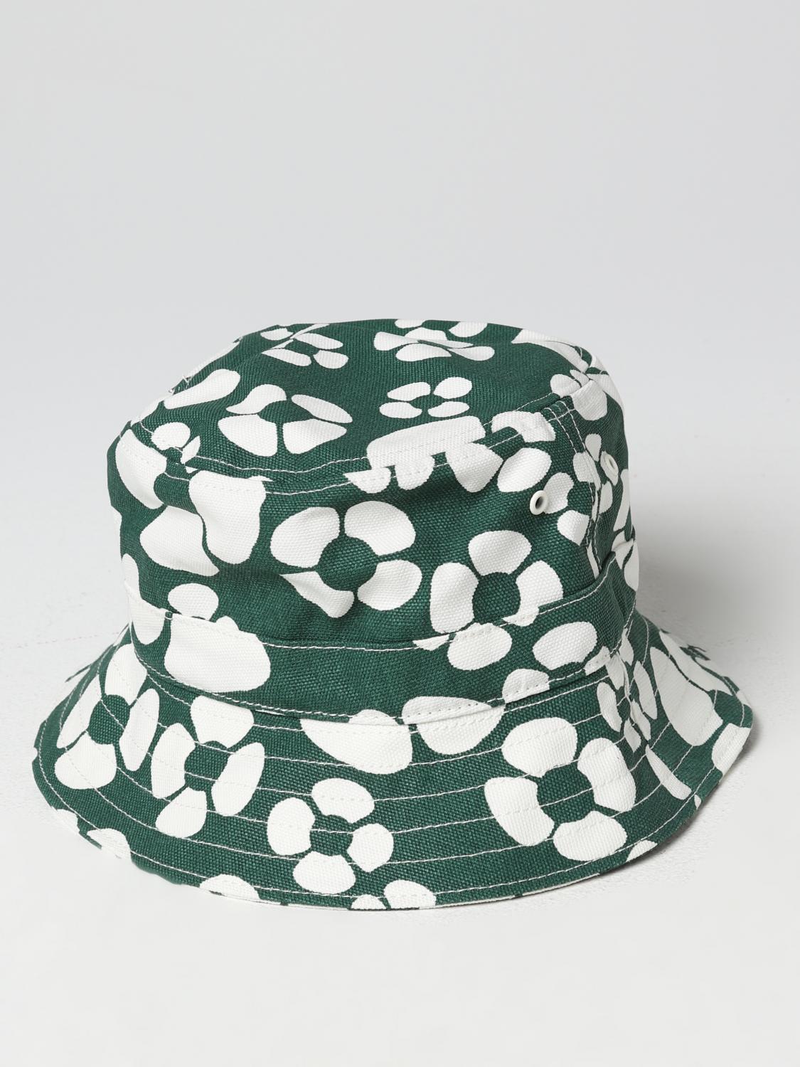 MARNI CAPPELLO: Cappello Carhartt Wip x Marni in cotone organico con stampa floreale, Verde - Img 2