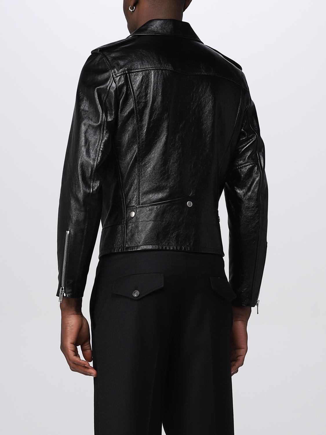 SAINT LAURENT: leather jacket - Black | Saint Laurent jacket SAINT LAURENT: leather jacket - Black | Saint Laurent jacket